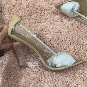 Brand new clear wedges